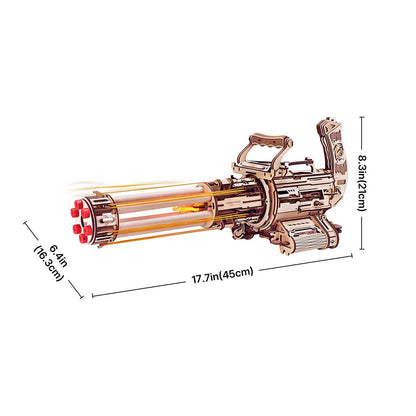 Desktrim™ | Ultimate Rotating Barrel Machine Gun - 3D Wooden Puzzle Kit