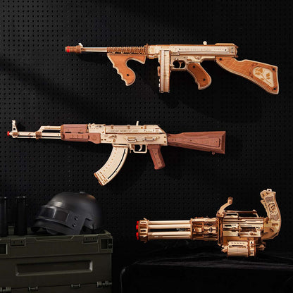 Desktrim™ | Ultimate Rotating Barrel Machine Gun - 3D Wooden Puzzle Kit