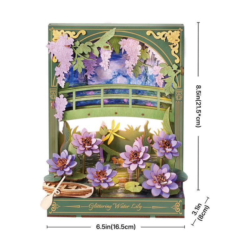 Desktrim™ | Monet's Garden 3D Wooden Puzzle with LED Lighting