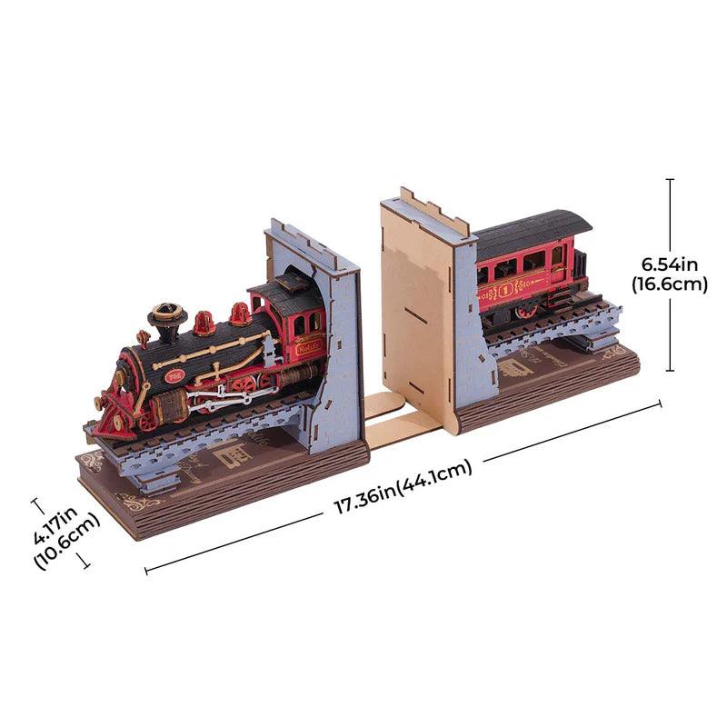 Desktrim™ | Diy Book Nook Shelf - Railway Train Bookend