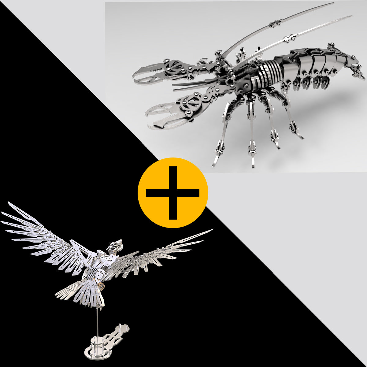 Desktrim™ | Majestic 3D Metal Mechanical Eagle Model Kit