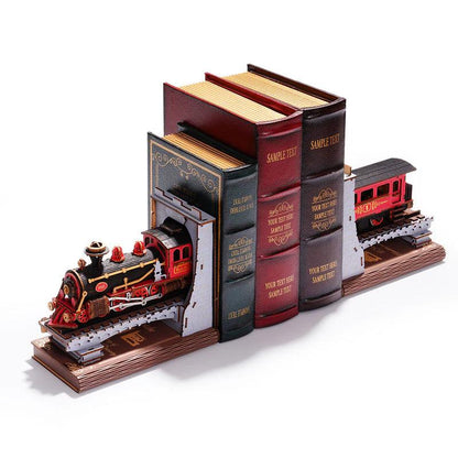 Desktrim™ | Diy Book Nook Shelf - Railway Train Bookend