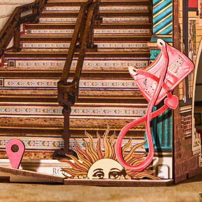 Desktrim™ | Diy Book Nook Shelf - LED Street Scene Bookshelf Insert