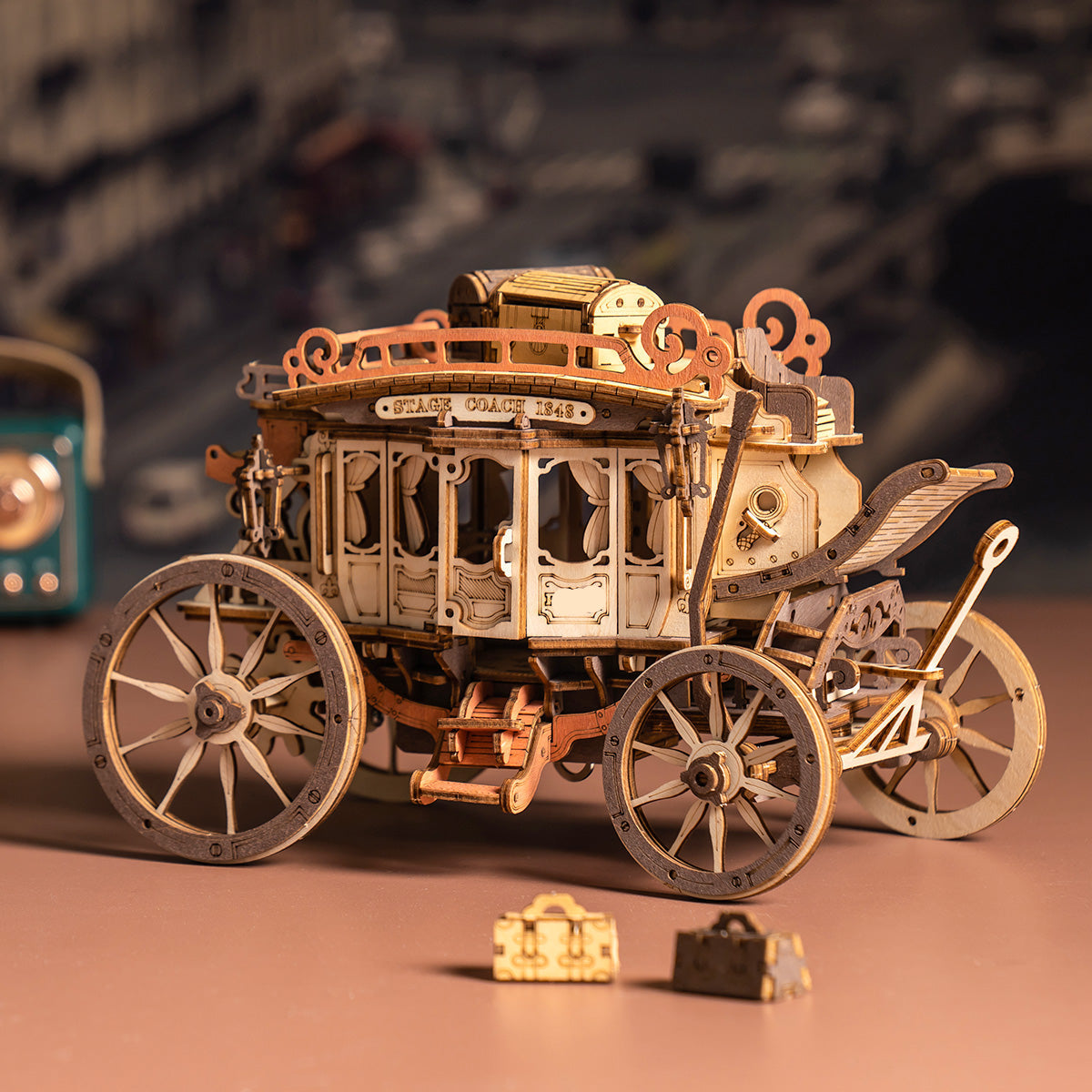 Desktrim™ | Victorian Stagecoach Musical Mechanical Kit