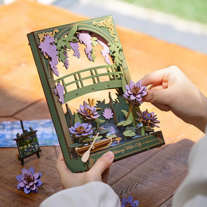 Desktrim™ | Monet's Garden 3D Wooden Puzzle with LED Lighting