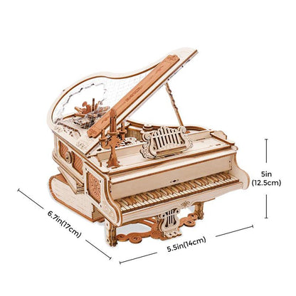 Desktrim™ | Grand Symphony Piano Mechanical Music Box 3D Wooden Puzzle