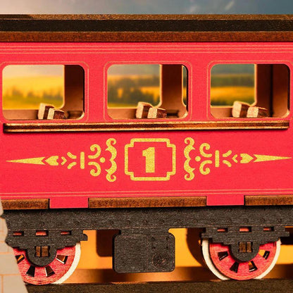 Desktrim™ | Diy Book Nook Shelf - Railway Train Bookend