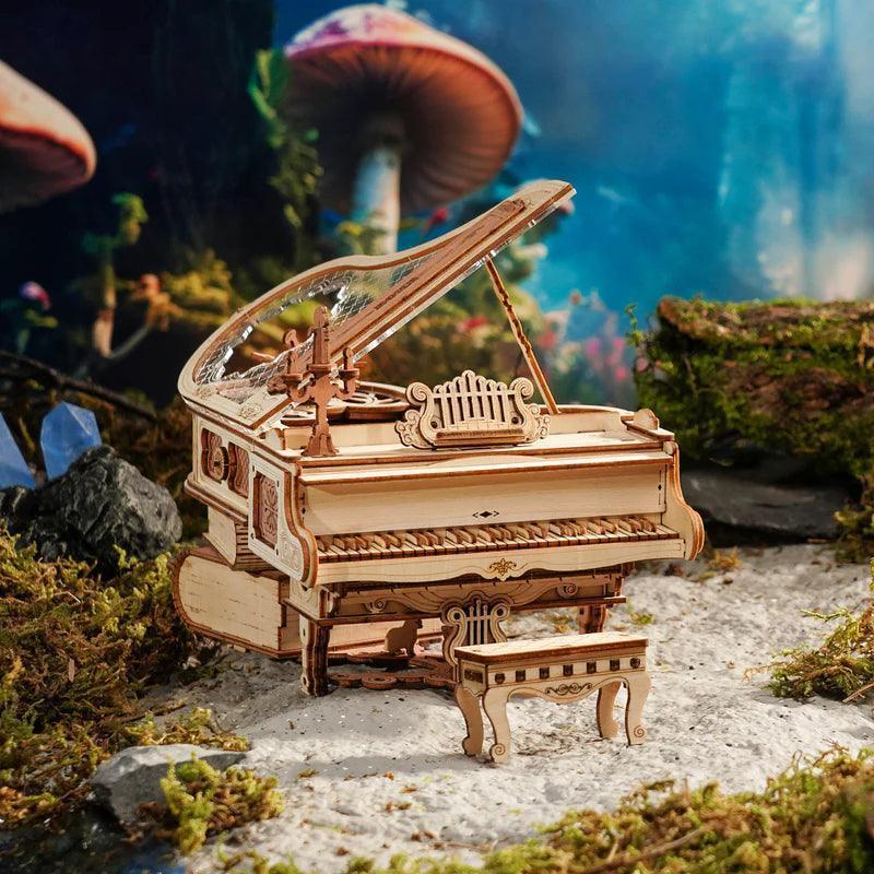 Desktrim™ | Grand Symphony Piano Mechanical Music Box 3D Wooden Puzzle