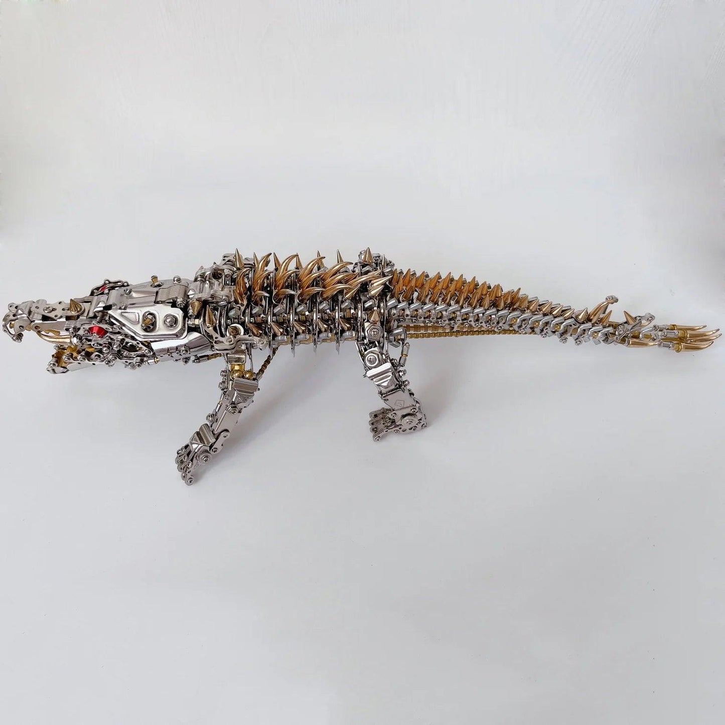 Desktrim™ | Mechanical Crocodile Metal Sculpture