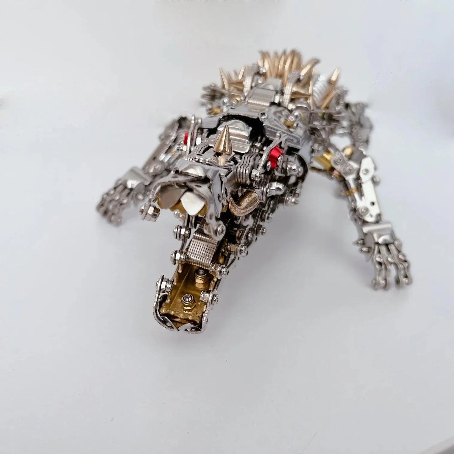 Desktrim™ | Mechanical Crocodile Metal Sculpture