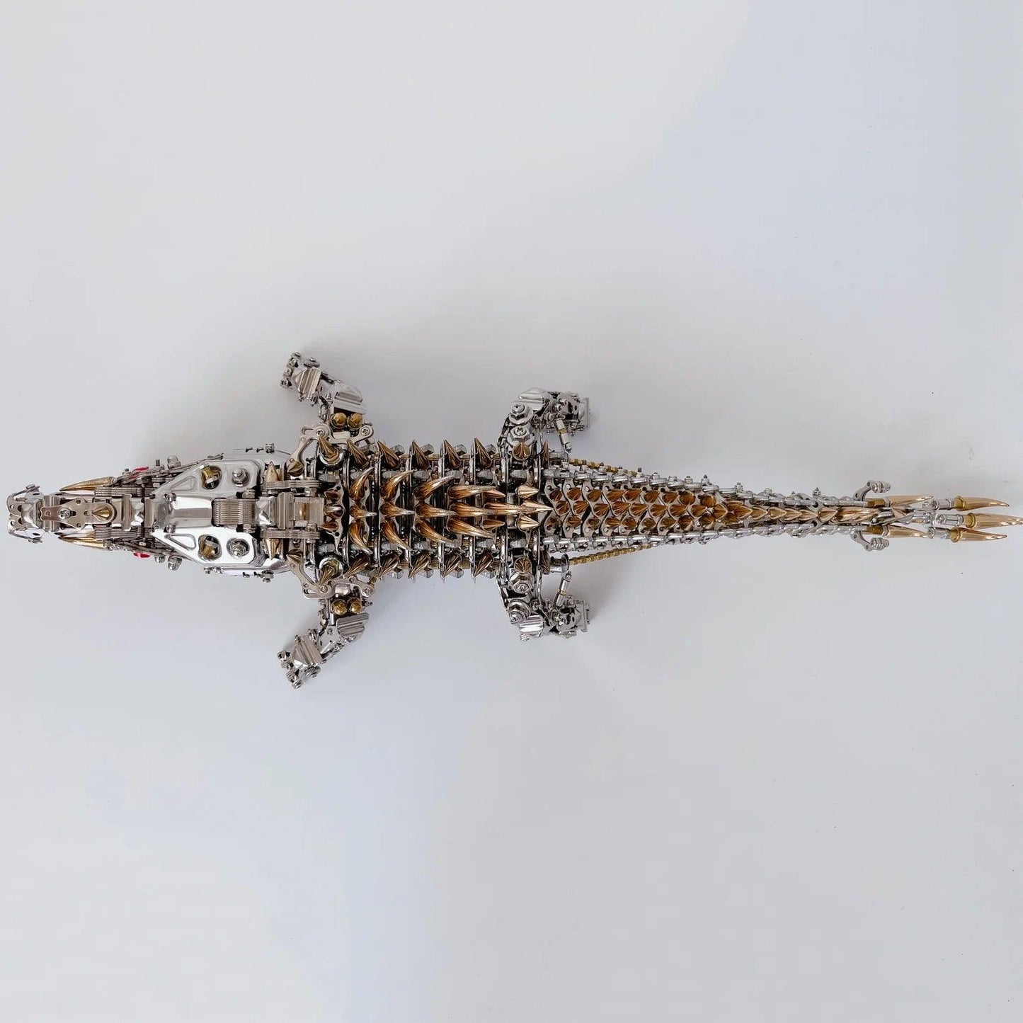 Desktrim™ | Mechanical Crocodile Metal Sculpture