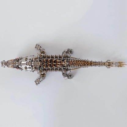 Desktrim™ | Mechanical Crocodile Metal Sculpture