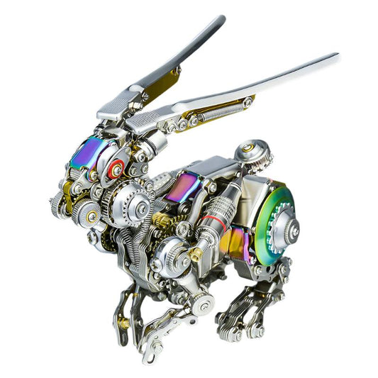 Desktrim™ | GEARSPRING REBEL 3D Metal Punk Mechanical Rabbit Model Kit