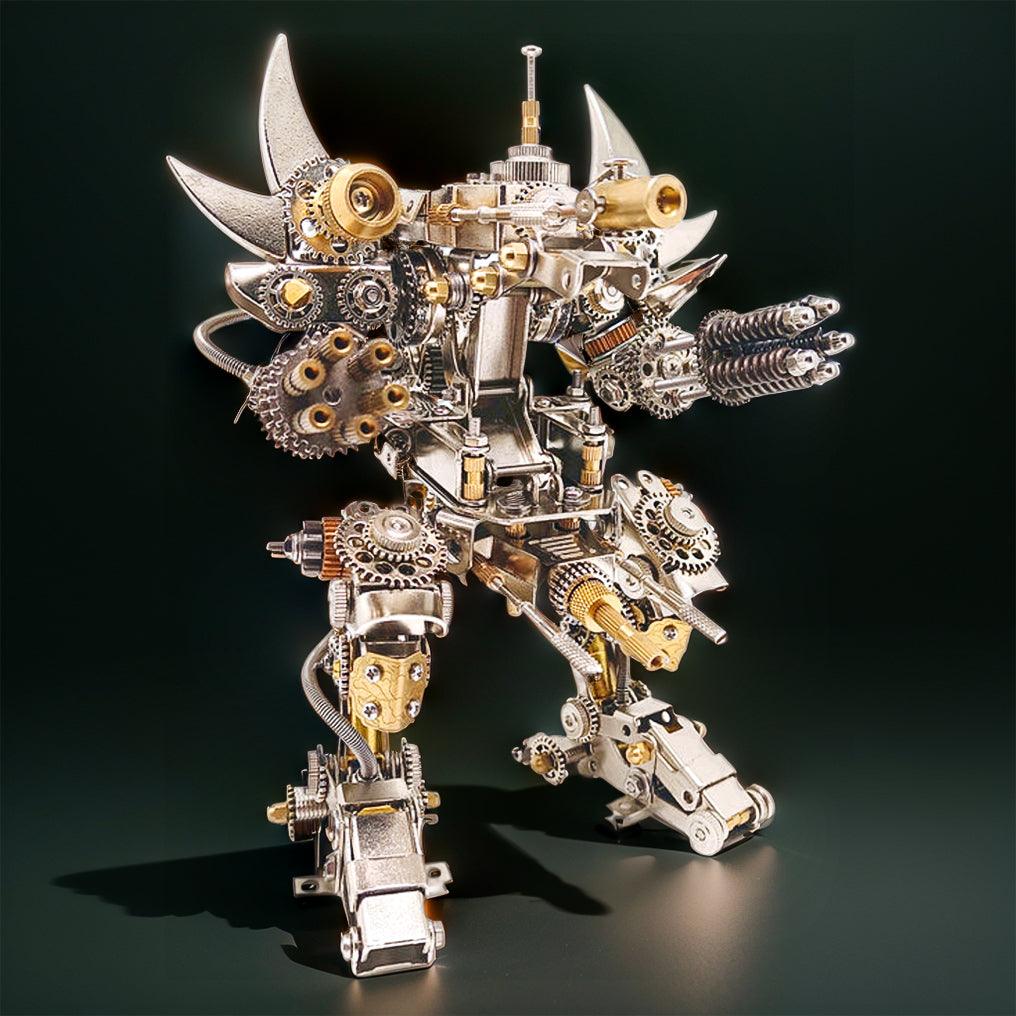 Desktrim™ | Titan Guardian Mecha Watch Stand - 3D Metal Puzzle