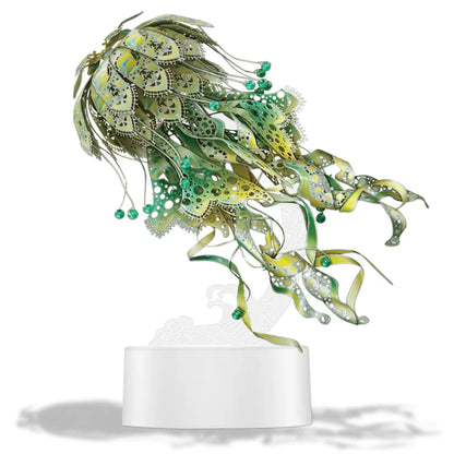 Desktrim™ | 3D Metal Puzzle Jellyfish Kit - 61 Piece Stainless Steel DIY Assembly Model Building Set for Adults