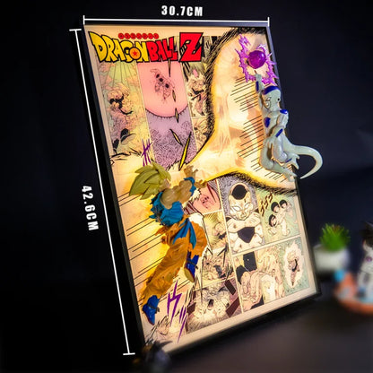 Ultimate Dragon Ball Z Goku vs Frieza 3D LED Light Frame