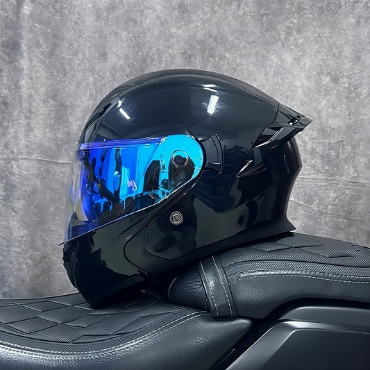 Flip-Up Motorcycle Helmet with Dual Sun Visor - Professional Protective Gear for Men & Women (DOT Approved)