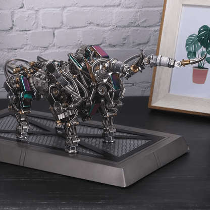 Desktrim™ | DIY 3D Metal Mechanical Bull Animal Model Assembly Kit 1087Pcs