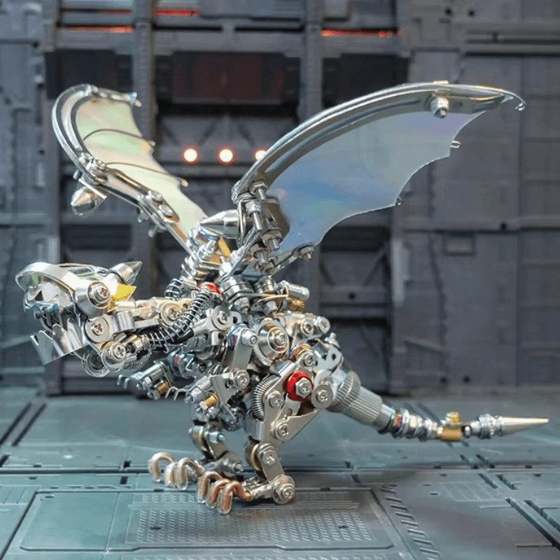Desktrim™ | Mechanical Flying Dragon 3D Metal Puzzle Kit
