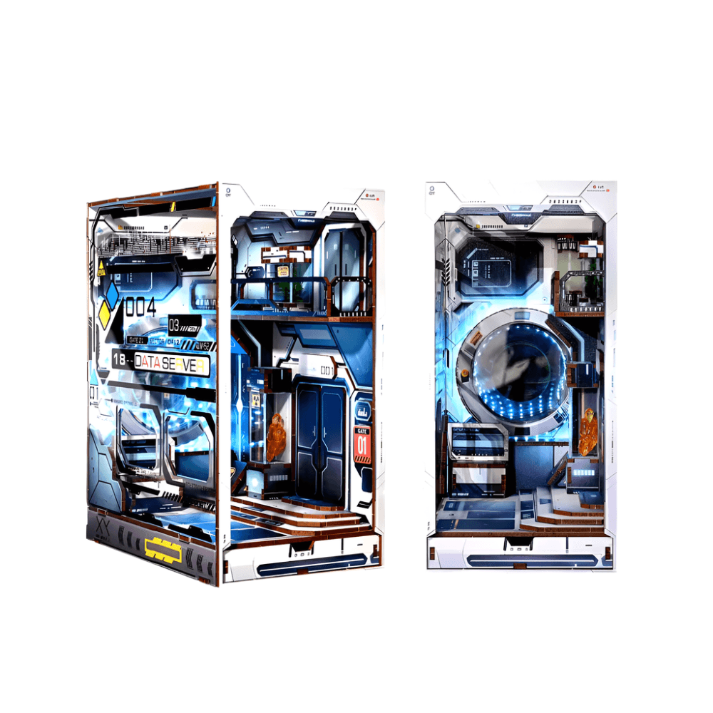 Desktrim™ | Diy Book Nook Shelf - Alien Hub Sci-Fi