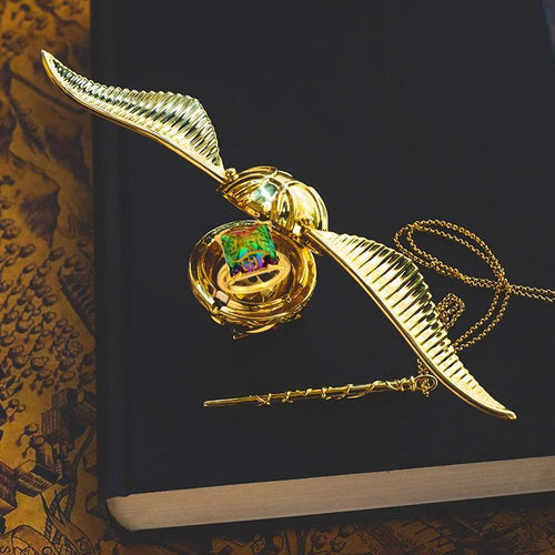 Desktrim™ | Magical Harry Potter Golden Snitch Ring Box