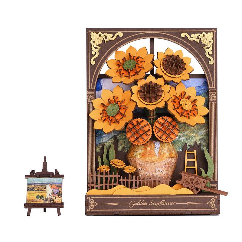 Desktrim™ | Monet's Garden 3D Wooden Puzzle with LED Lighting