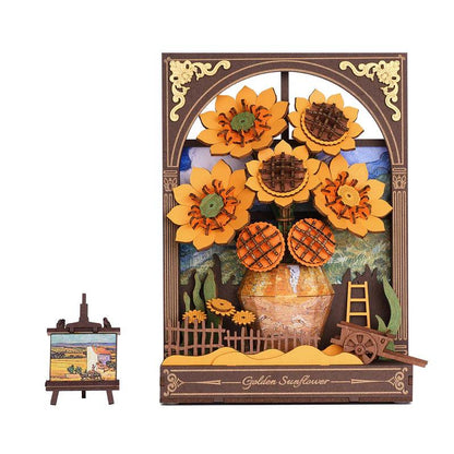 Desktrim™ | Monet's Garden 3D Wooden Puzzle with LED Lighting