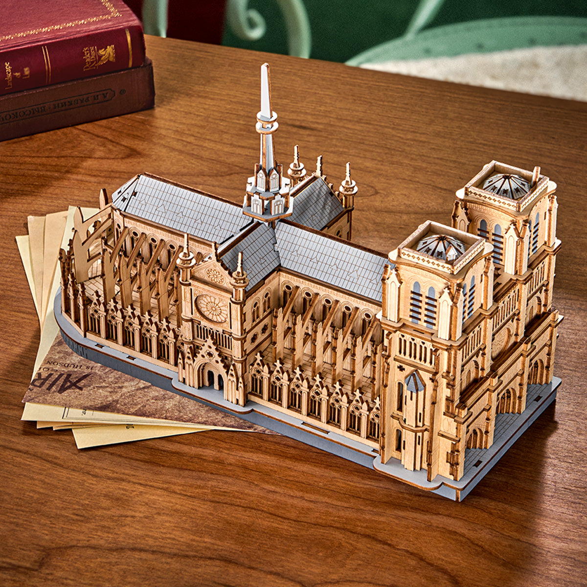 Desktrim™ | Gothic Notre-Dame Cathedral - Paris Masterpiece 3D Wooden Puzzle