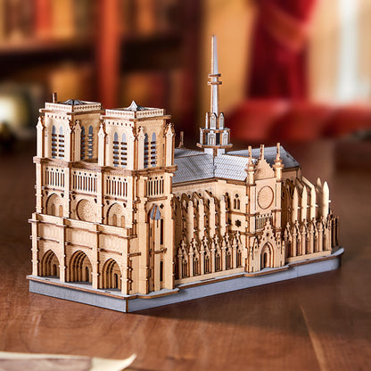 Desktrim™ | Gothic Notre-Dame Cathedral - Paris Masterpiece 3D Wooden Puzzle