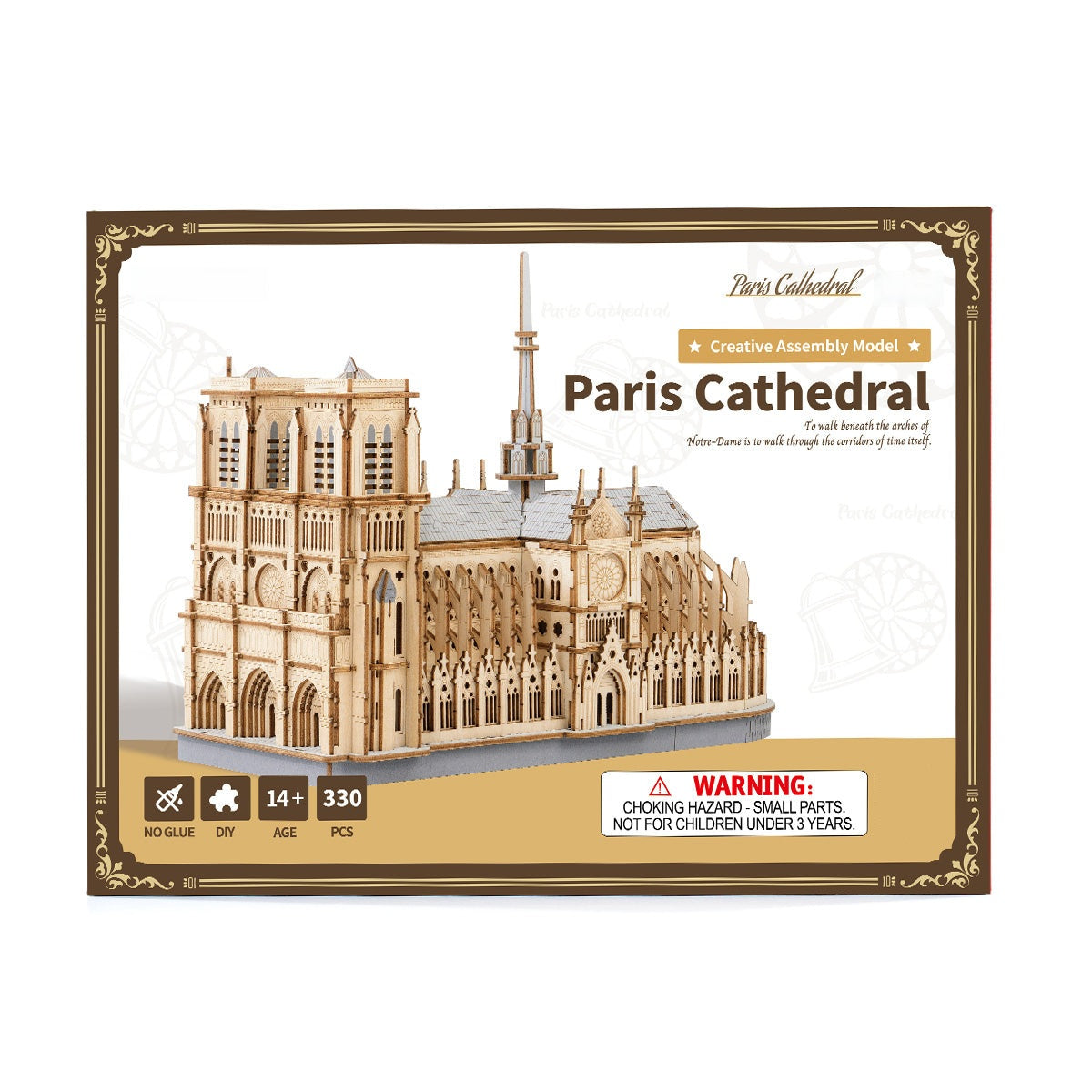 Desktrim™ | Gothic Notre-Dame Cathedral - Paris Masterpiece 3D Wooden Puzzle