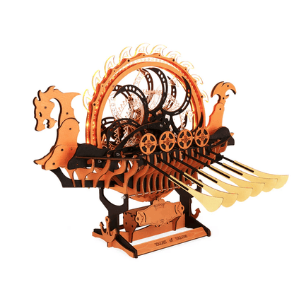 Desktrim™ | Viking Dragon Longship - Mechanical 3D Wooden Puzzle