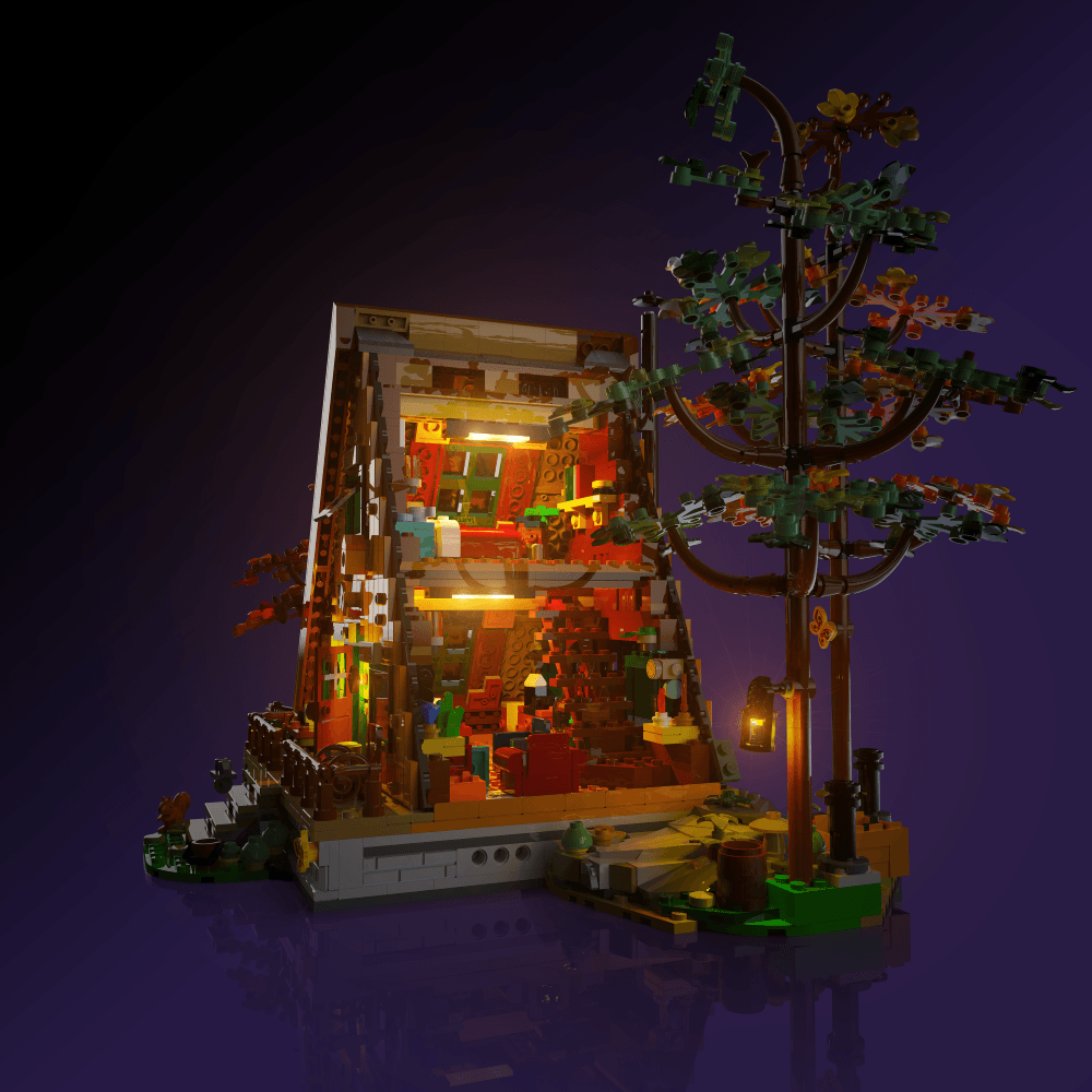 Desktrim™ | Light Kit for LEGO® A-Frame Cabin
