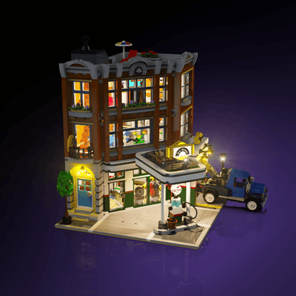 Desktrim™ | Light Kit for LEGO® Corner Garage