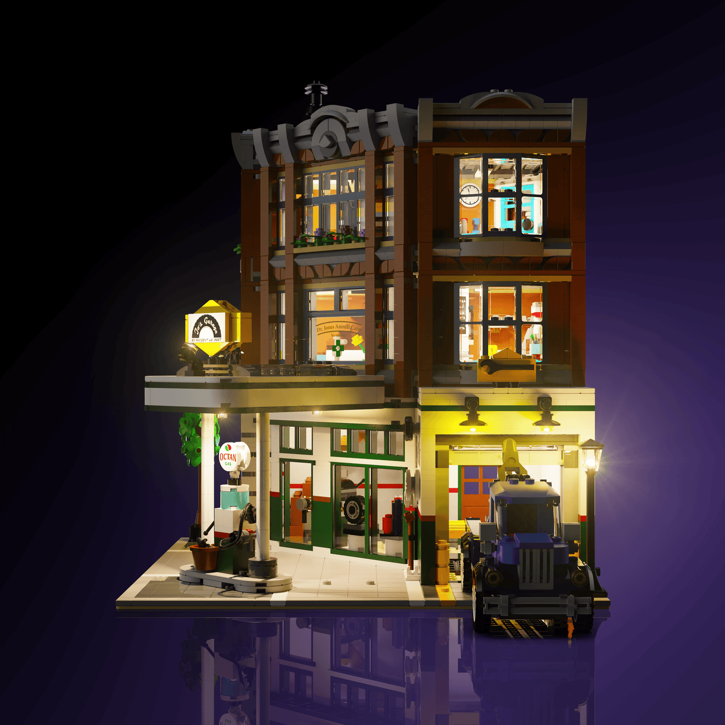 Desktrim™ | Light Kit for LEGO® Corner Garage