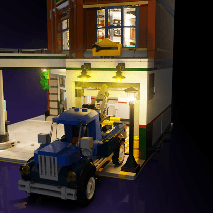 Desktrim™ | Light Kit for LEGO® Corner Garage