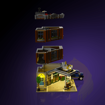 Desktrim™ | Light Kit for LEGO® Corner Garage