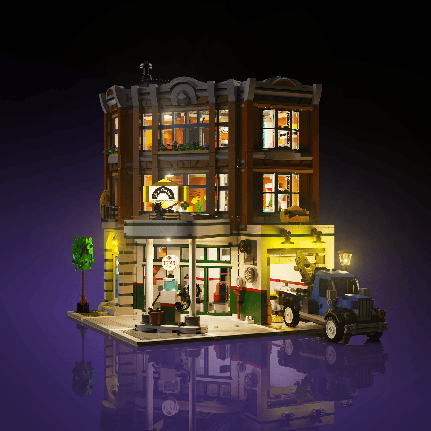 Desktrim™ | Light Kit for LEGO® Corner Garage