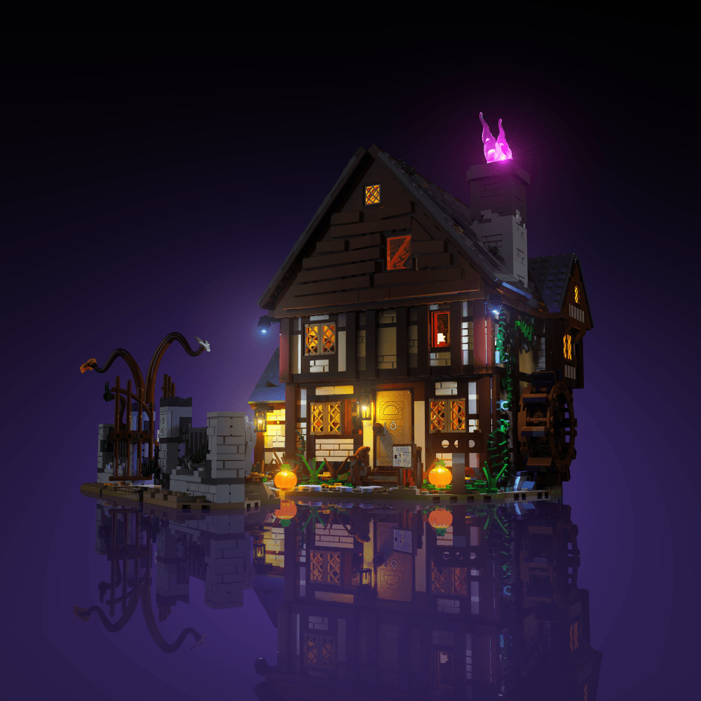 Desktrim™ | Light Kit for LEGO® Disney Hocus Pocus: The Sanderson Sisters' Cottage