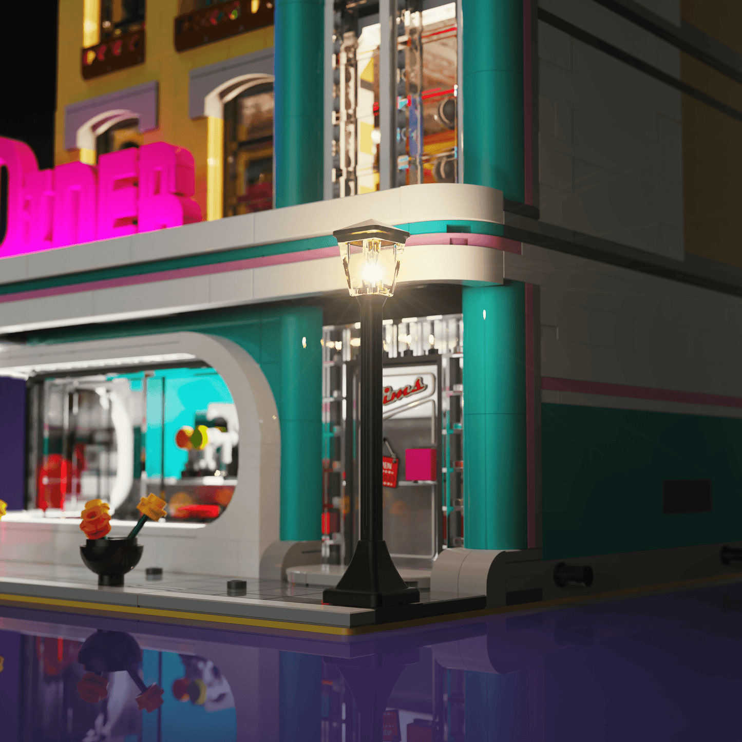 Desktrim™ | Light Kit for LEGO® Downtown Diner