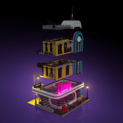 Desktrim™ | Light Kit for LEGO® Downtown Diner