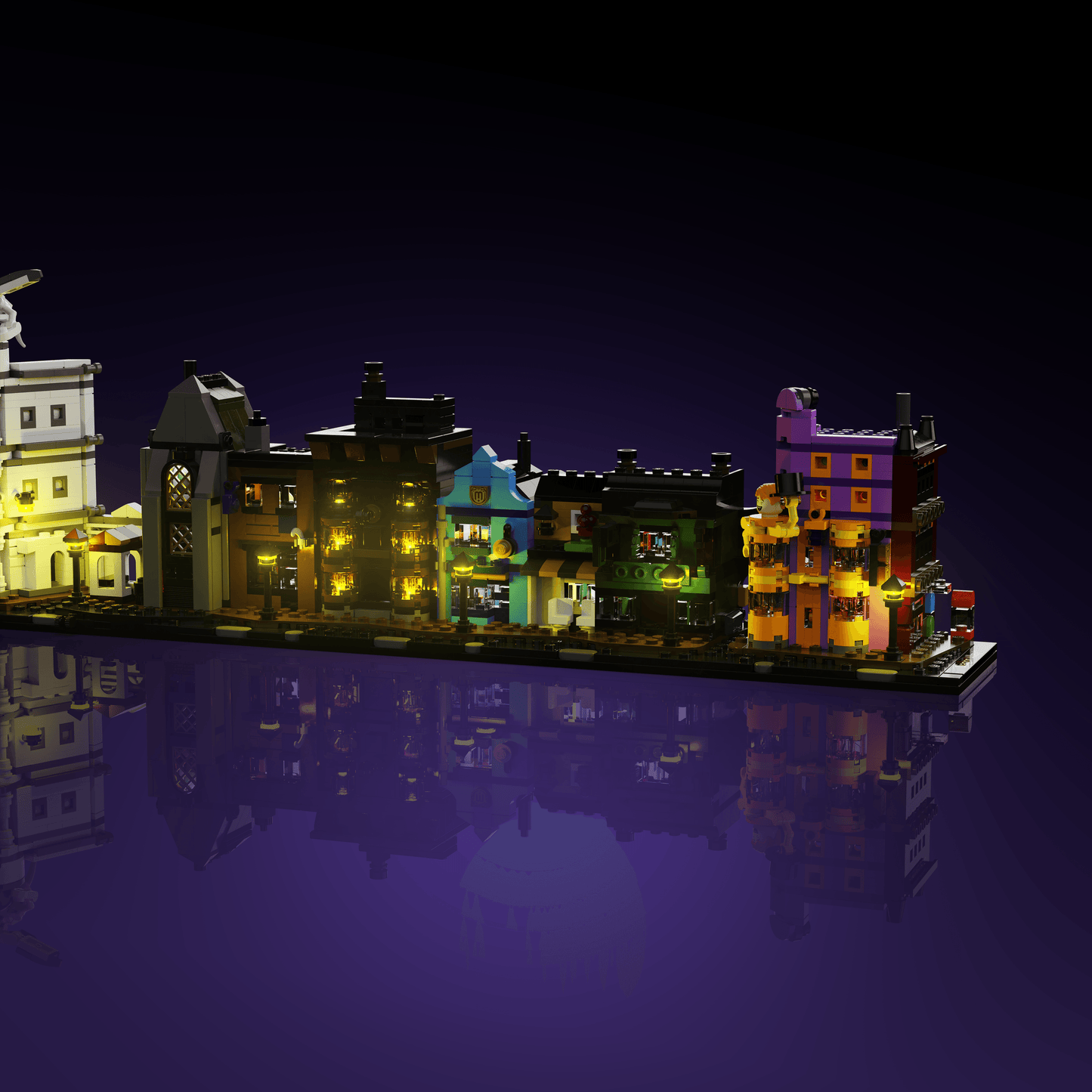 Desktrim™ | Light Kit for LEGO® Harry Potter Diagon Alley Wizarding Shops