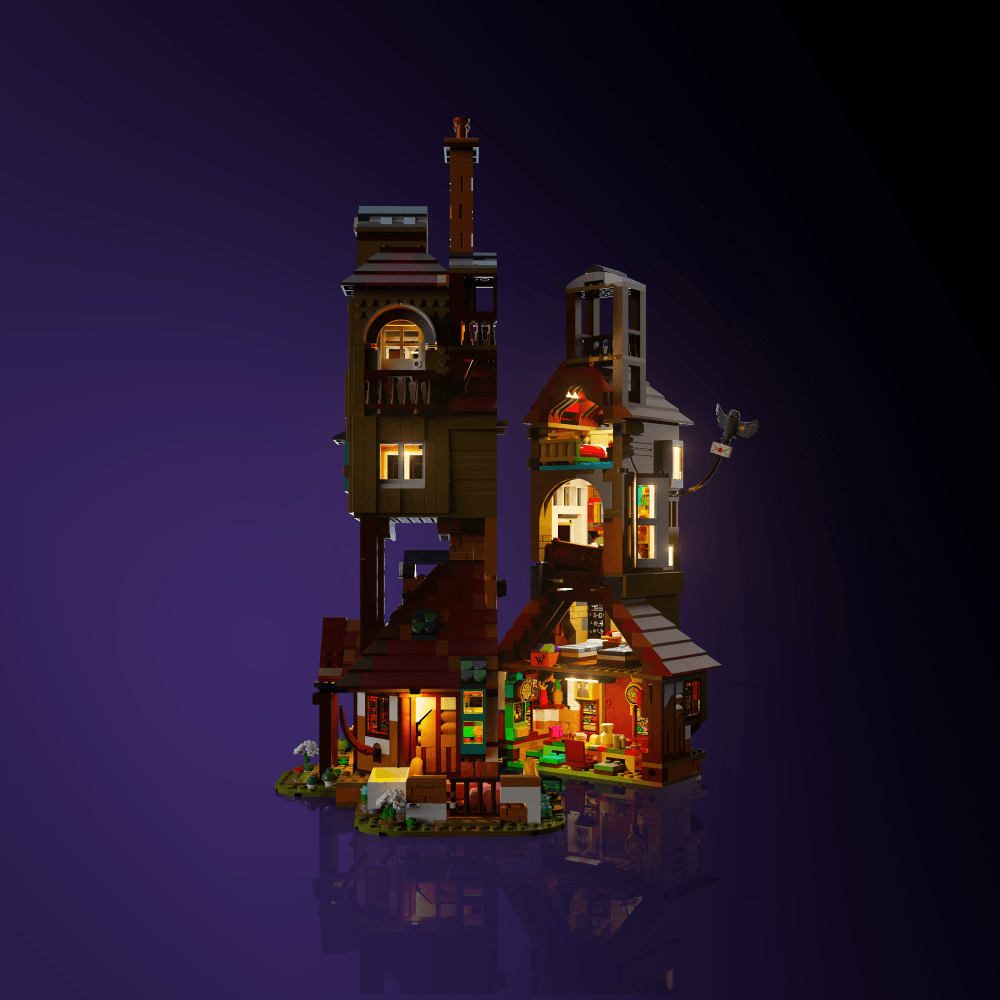 Desktrim™ | Light Kit for LEGO® Harry Potter The Burrow - Collectors' Edition