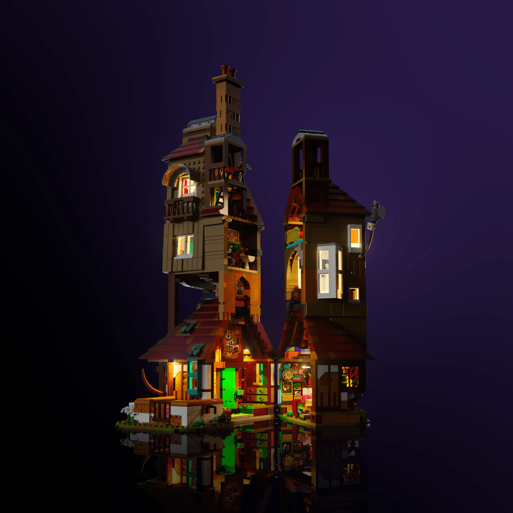 Desktrim™ | Light Kit for LEGO® Harry Potter The Burrow - Collectors' Edition