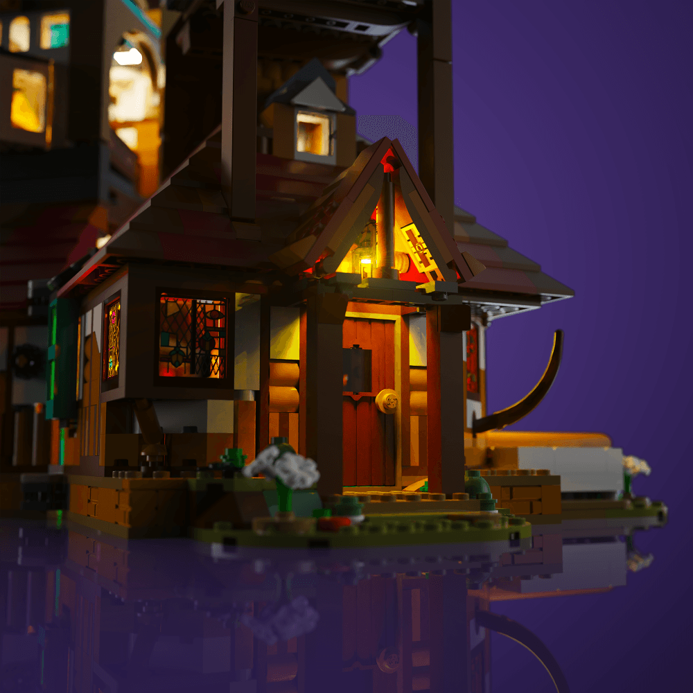 Desktrim™ | Light Kit for LEGO® Harry Potter The Burrow - Collectors' Edition