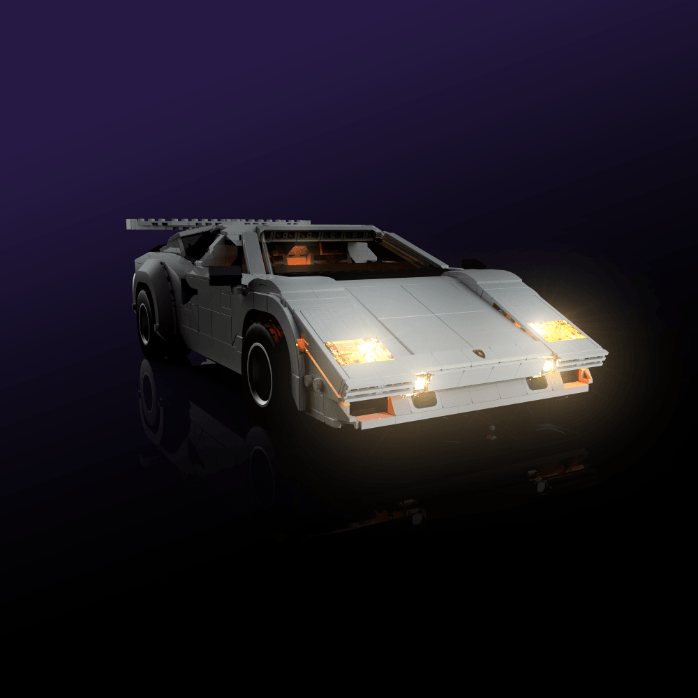 Desktrim™ | Light Kit for LEGO® Lamborghini Countach 5000 Quattrovalvole