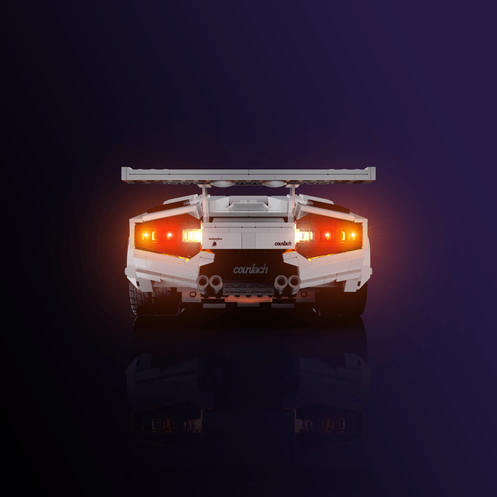 Desktrim™ | Light Kit for LEGO® Lamborghini Countach 5000 Quattrovalvole