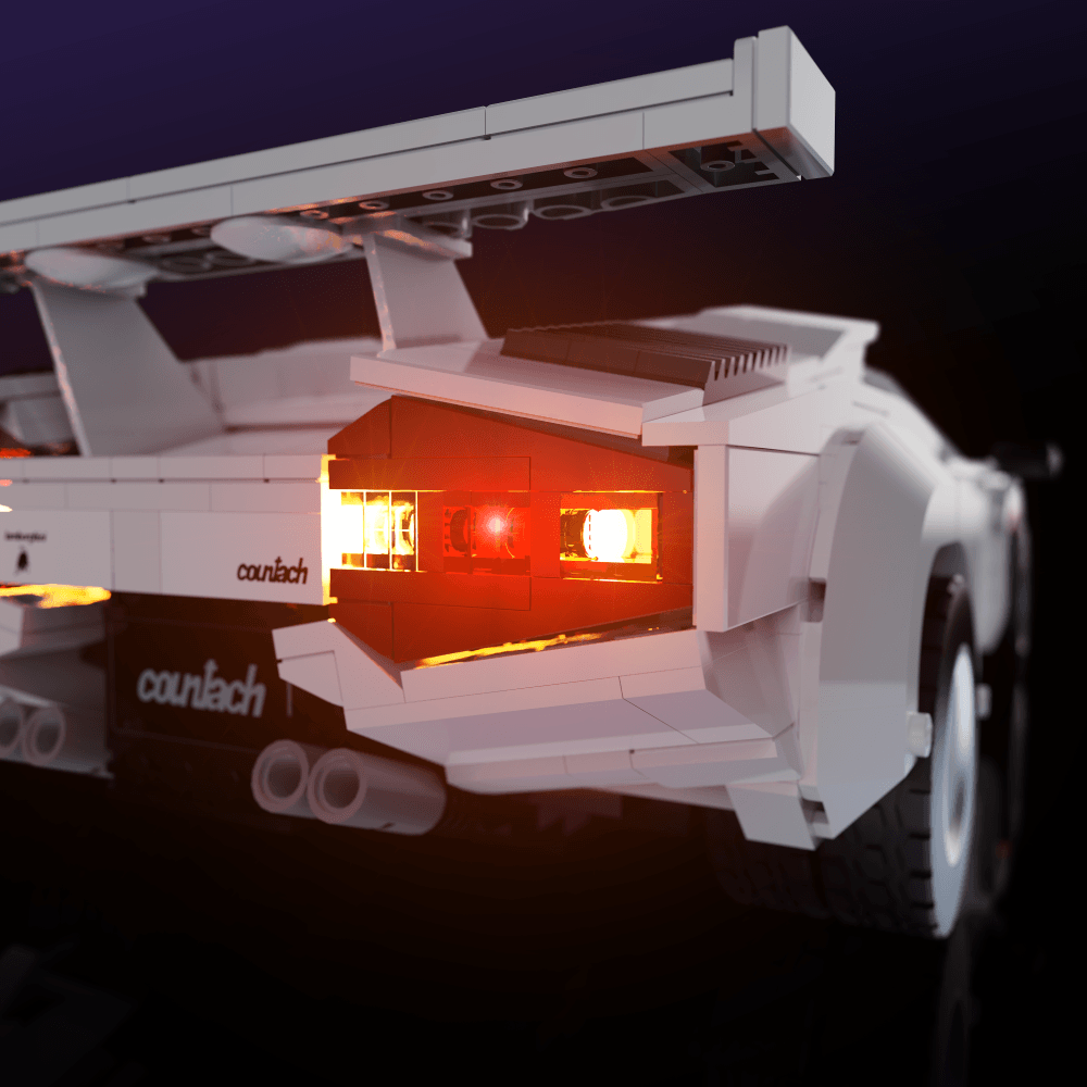 Desktrim™ | Light Kit for LEGO® Lamborghini Countach 5000 Quattrovalvole
