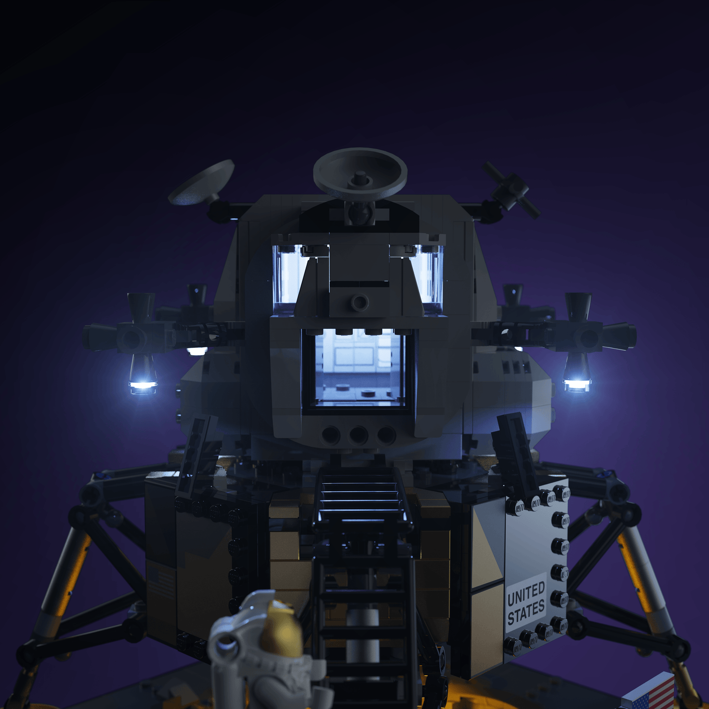Desktrim™ | Light Kit for LEGO® NASA Apollo 11 Lunar Lander