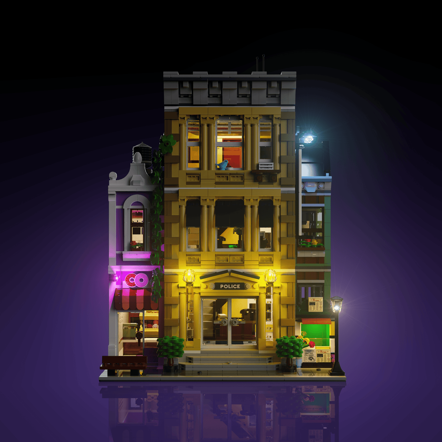 Desktrim™ | Light Kit for LEGO® Police Station