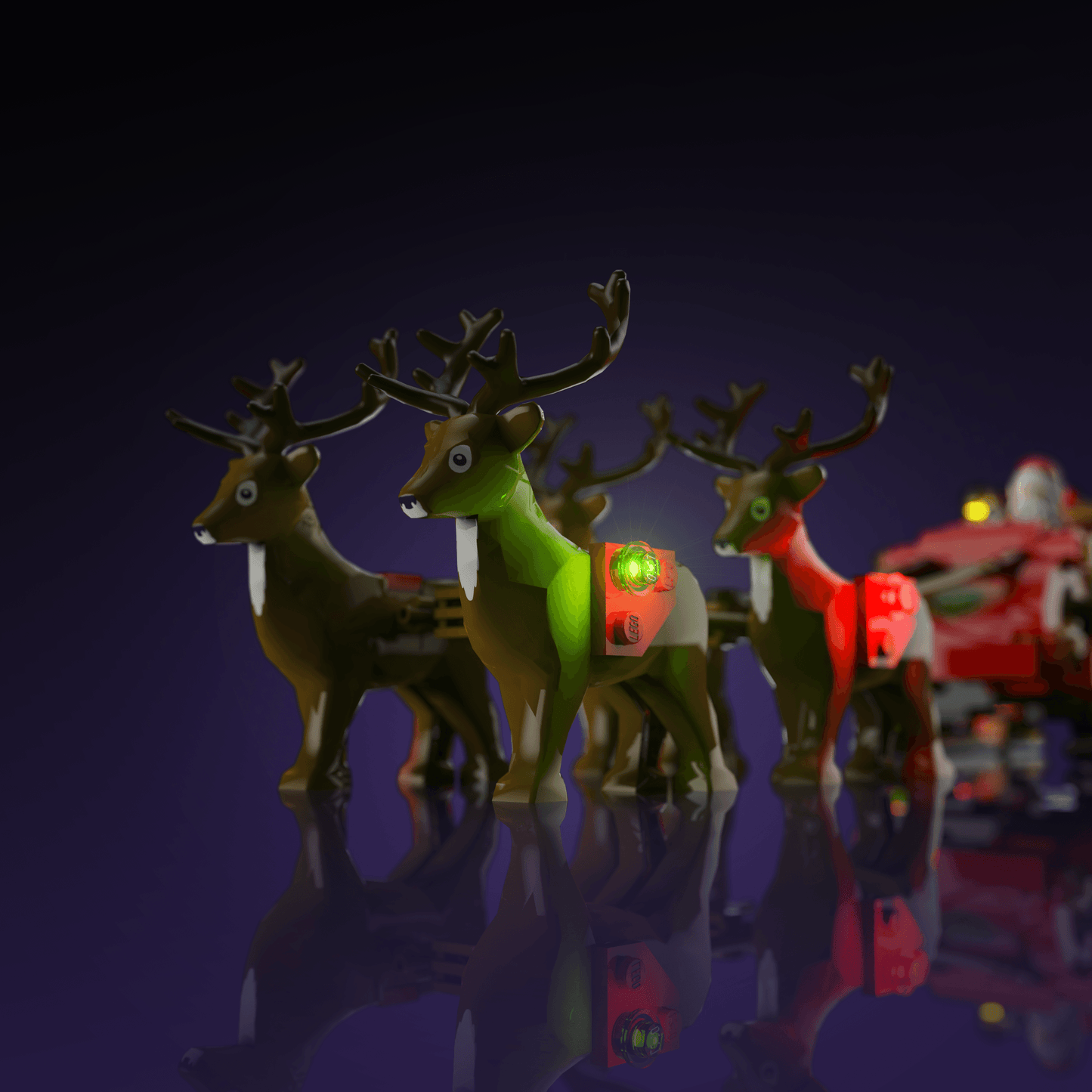 Desktrim™ | Light Kit for LEGO® Santa's Sleigh